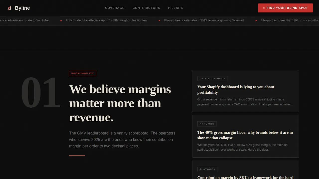 E-Commerce Blog & Media Blog Website Template