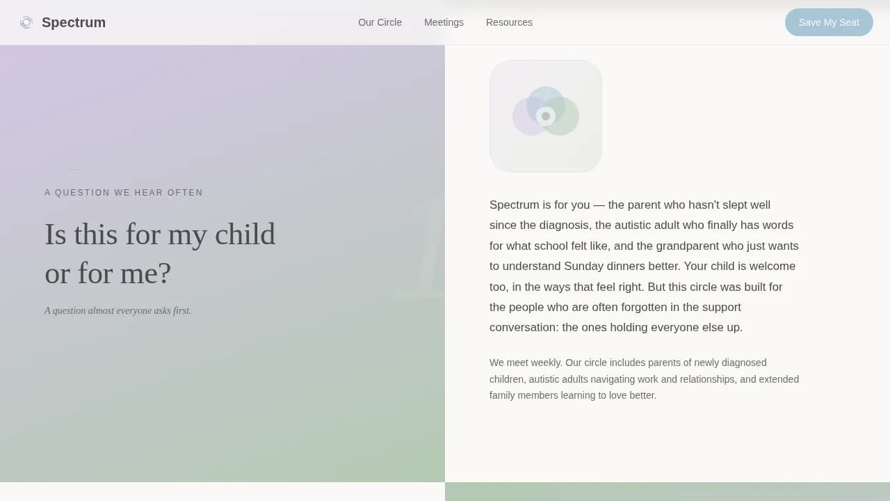 Autism Spectrum Care Professional Website Template