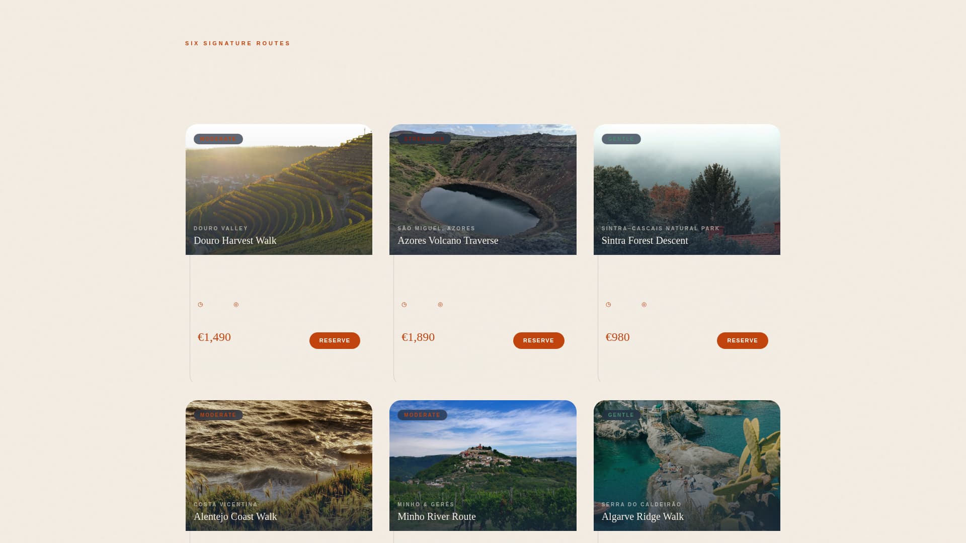 Trilho - Immersive Tour Landing Page Template