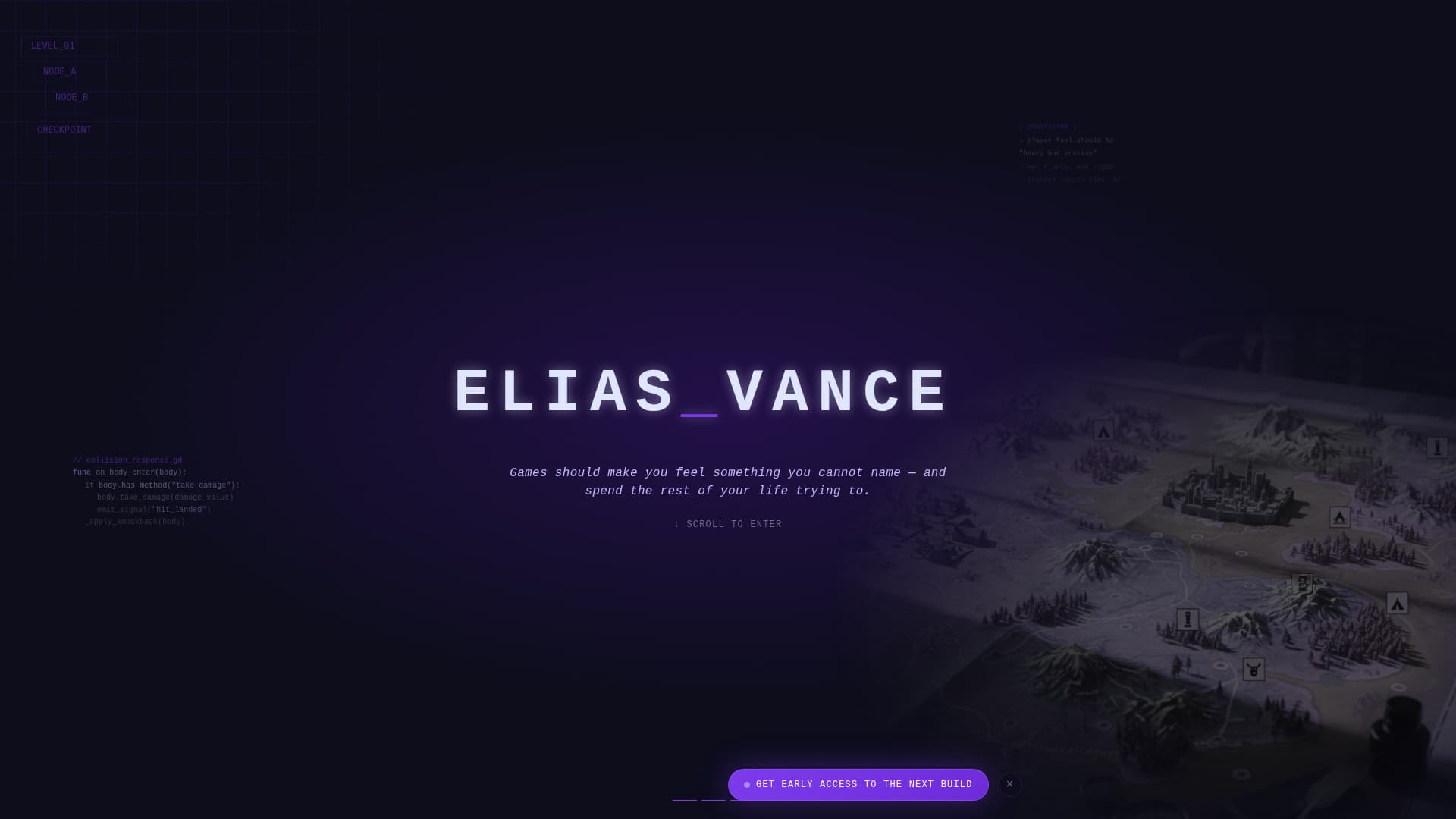 Forge - Immersive Gamedesigner Landing Page Template