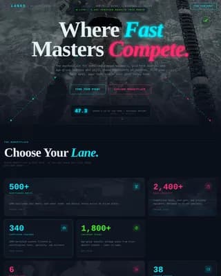 Swimming & Diving Leagues Professional Website Template