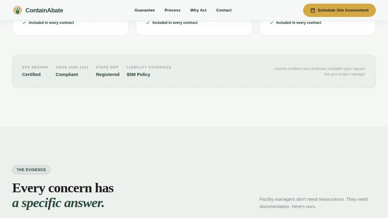 Demolition & Site Work Booking Website Template