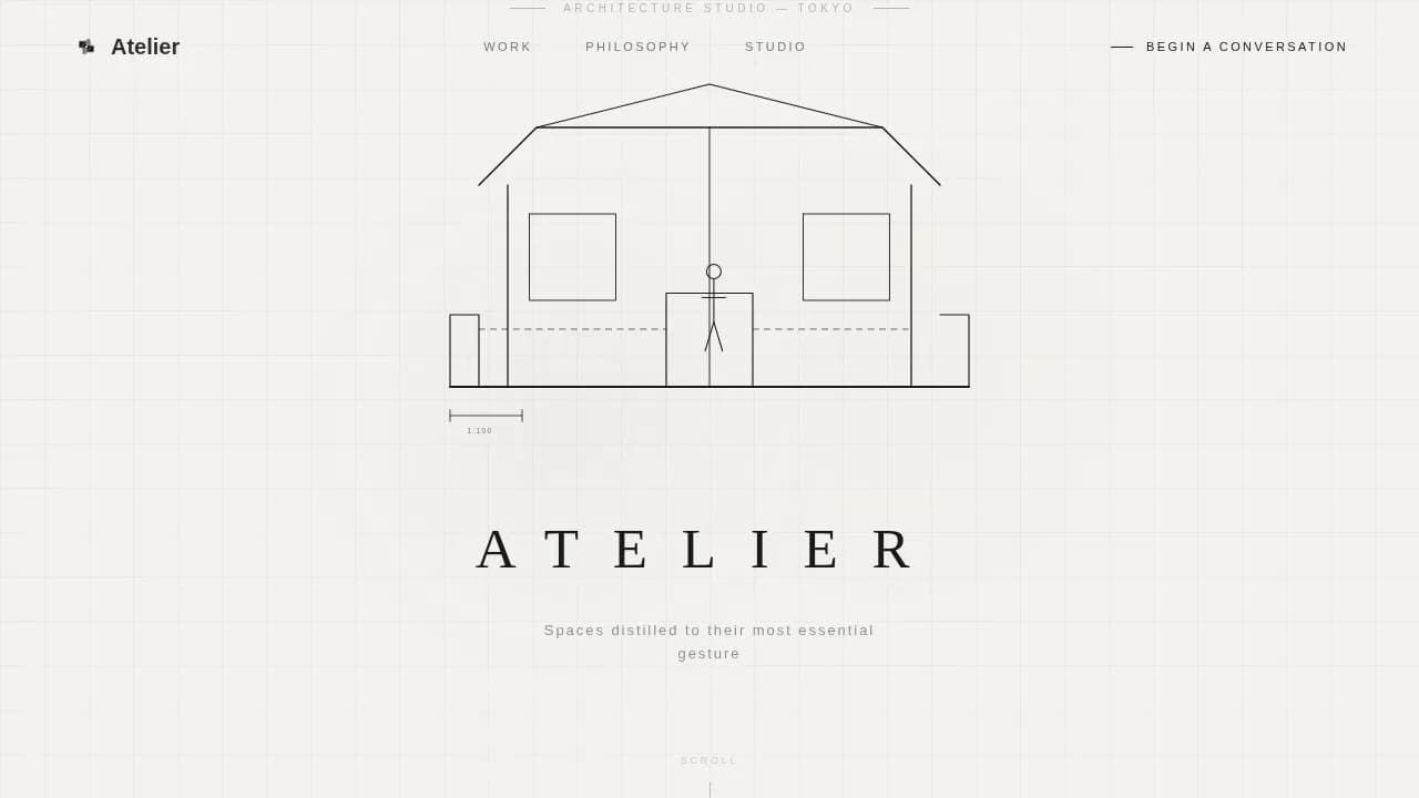 Japanese Architecture Professional Website Template