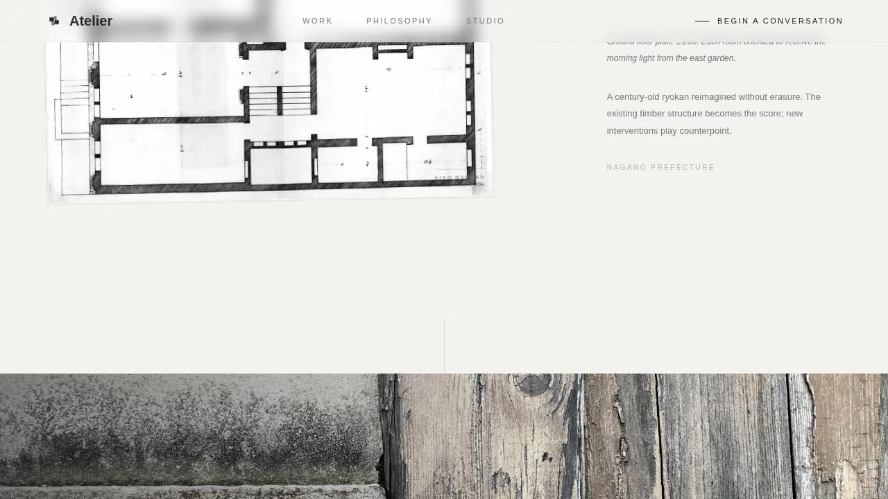 Japanese Architecture Professional Website Template