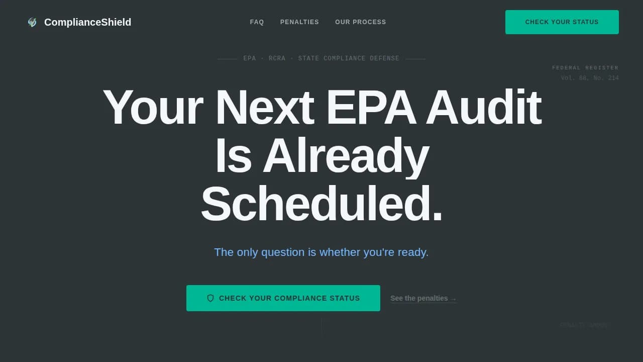 Environmental Consulting Directory Website Template