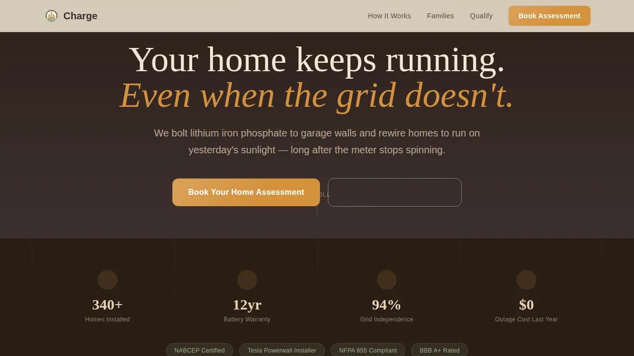 Solar & Energy Installation Booking Website Template