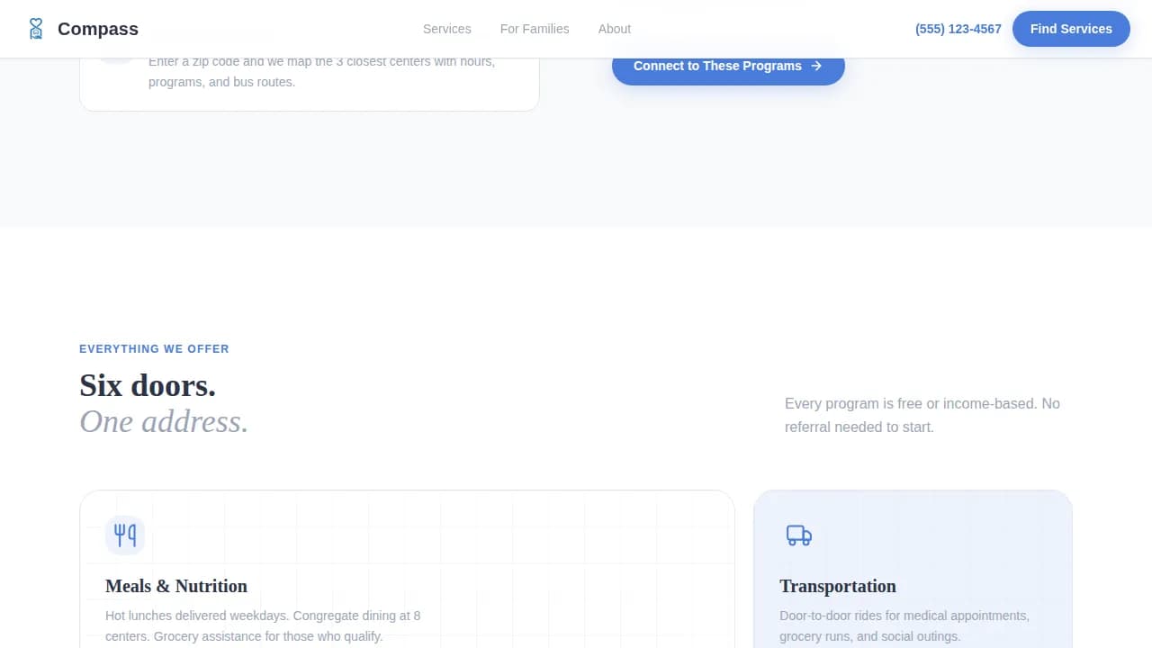 Social Services & Welfare Professional Website Template