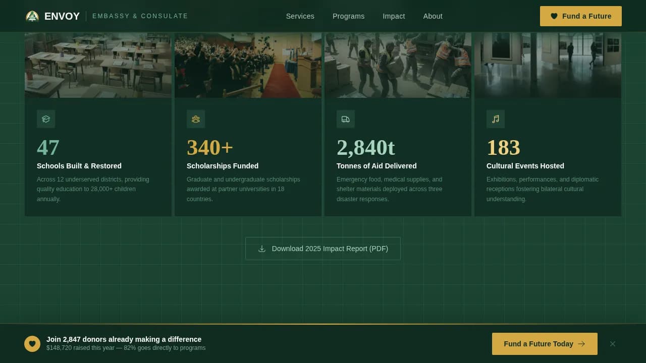 Embassy & Consulate Professional Website Template