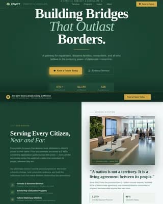 Embassy & Consulate Professional Website Template