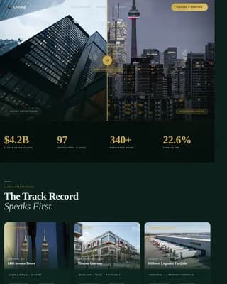 Landmark — Premium Commercial Real Estate Landing Page Template