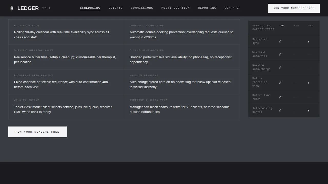 Salon & Spa Software Booking Website Template