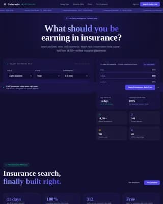 Insurance Digital Presence Careers Website Template