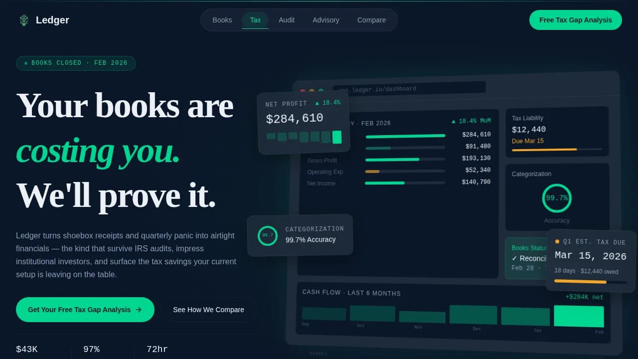 Accounting Firm Booking Website Template