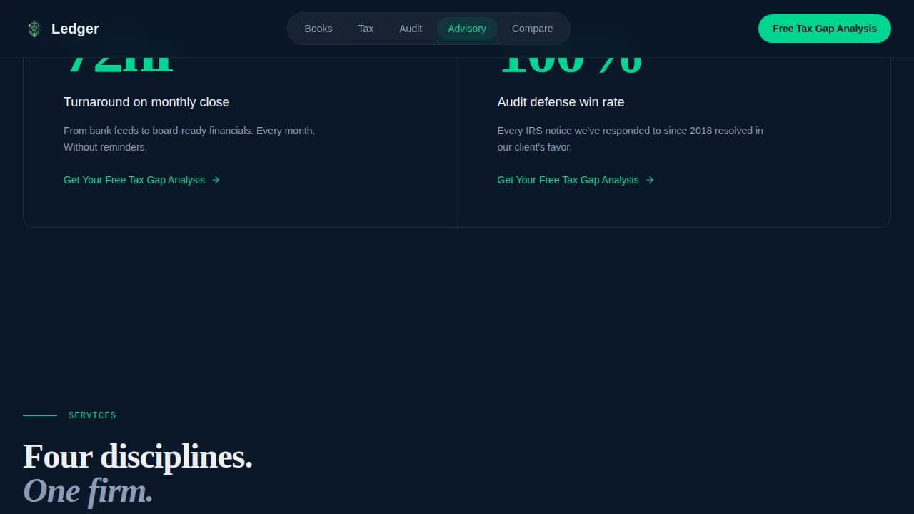 Accounting Firm Booking Website Template