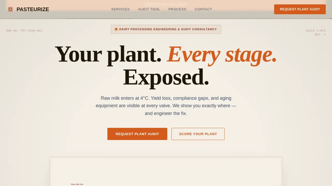 Refine — Precision Dairy Processing Landing Page Template