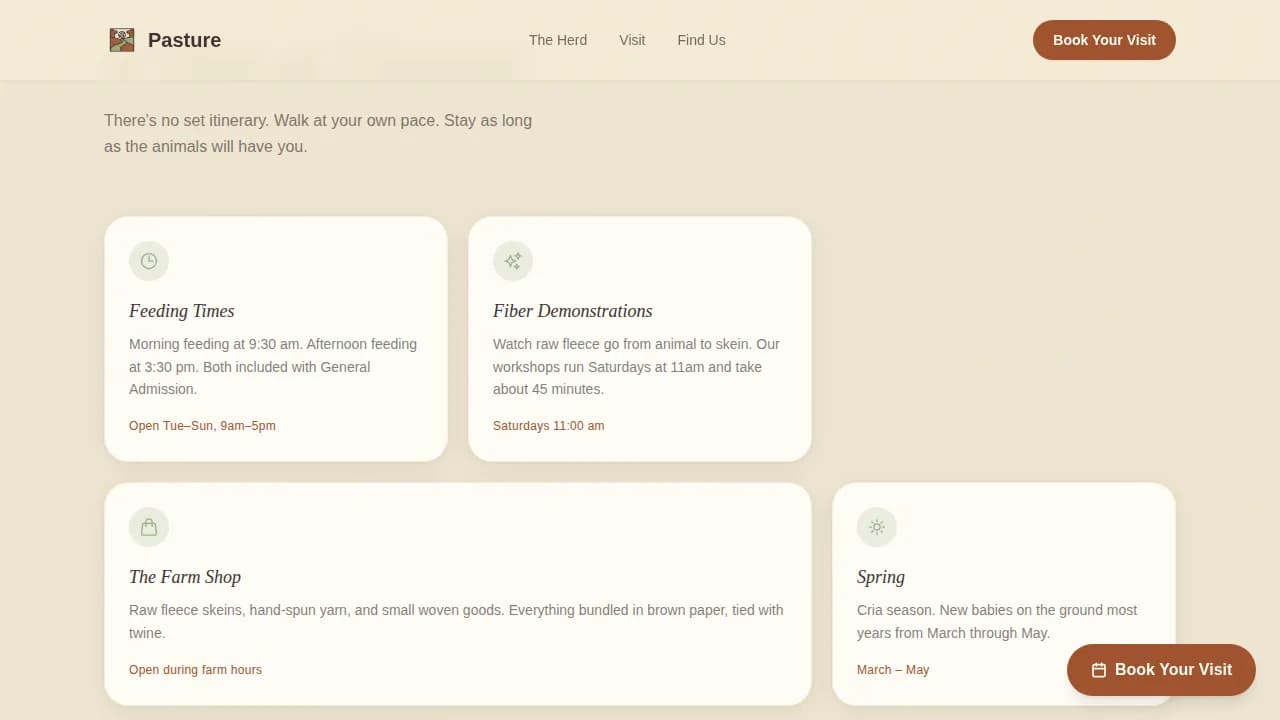 Agri-Tourism & Farm Experience Booking Website Template