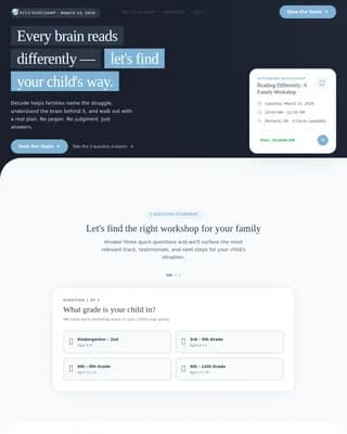 Special Education & Learning Center Education Website Template
