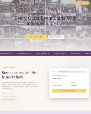 Community Event Professional Website Template
