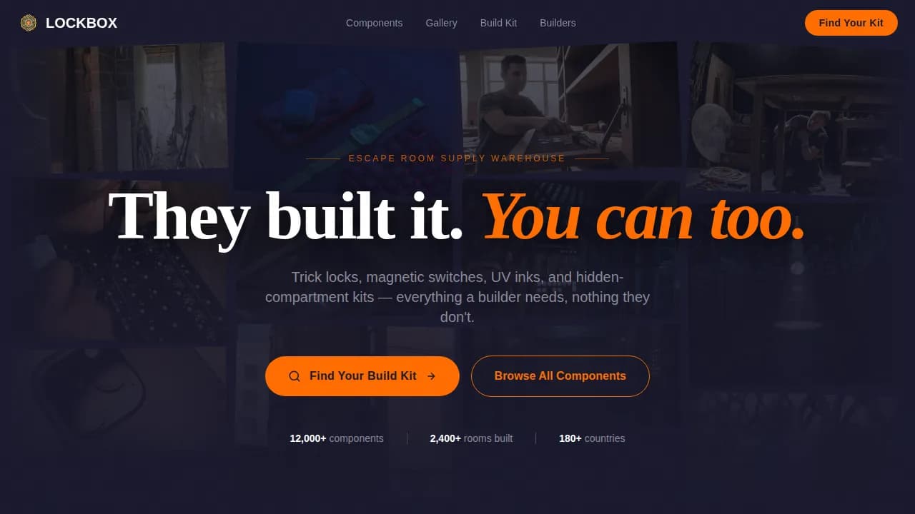 Hobby & Passion Supplies Professional Website Template