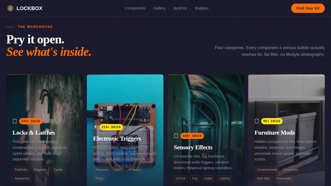 Hobby & Passion Supplies Professional Website Template