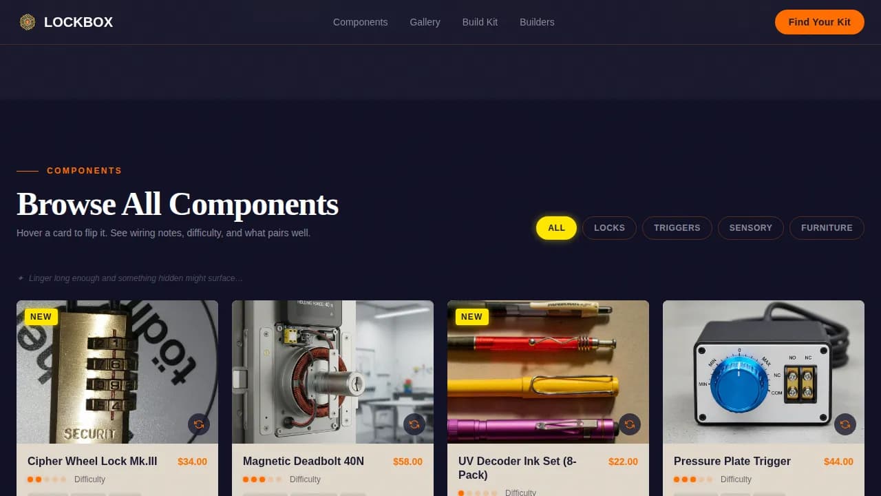 Hobby & Passion Supplies Professional Website Template