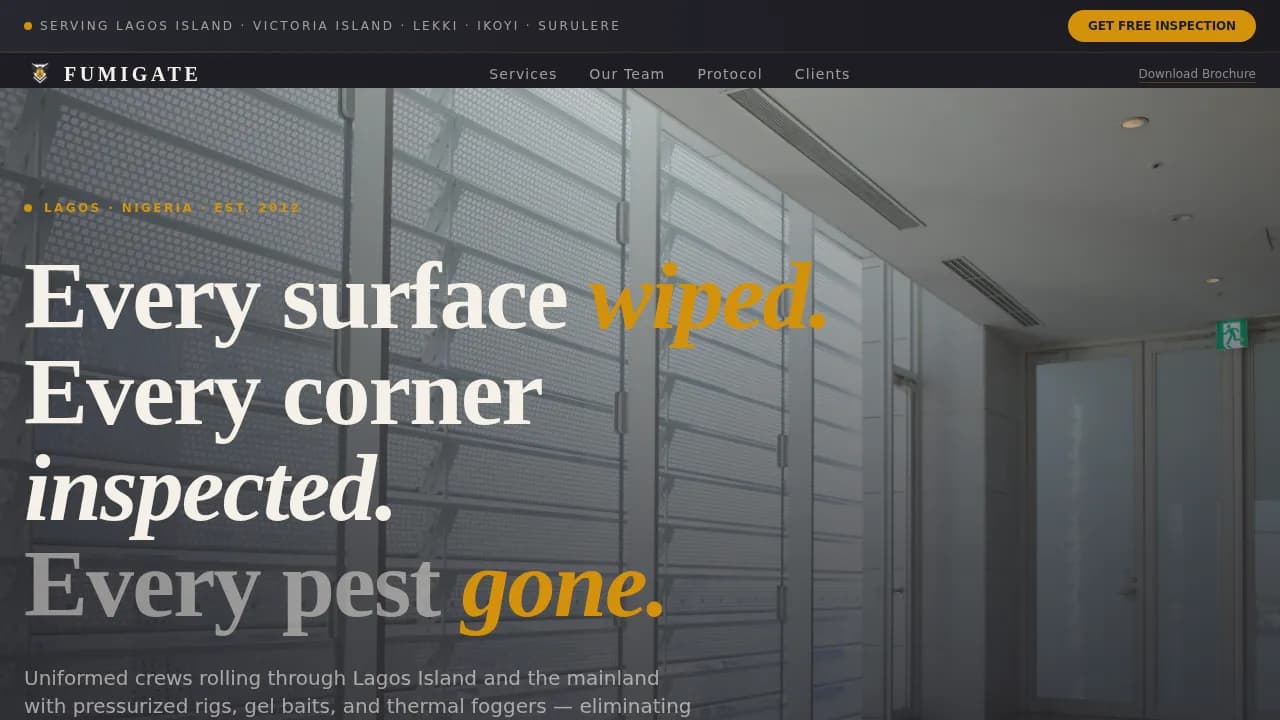 Defend — Expert Extermination Service Landing Page Template