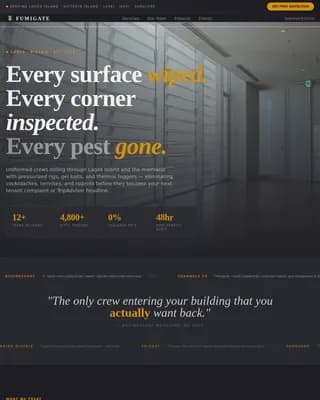 Defend — Expert Extermination Service Landing Page Template
