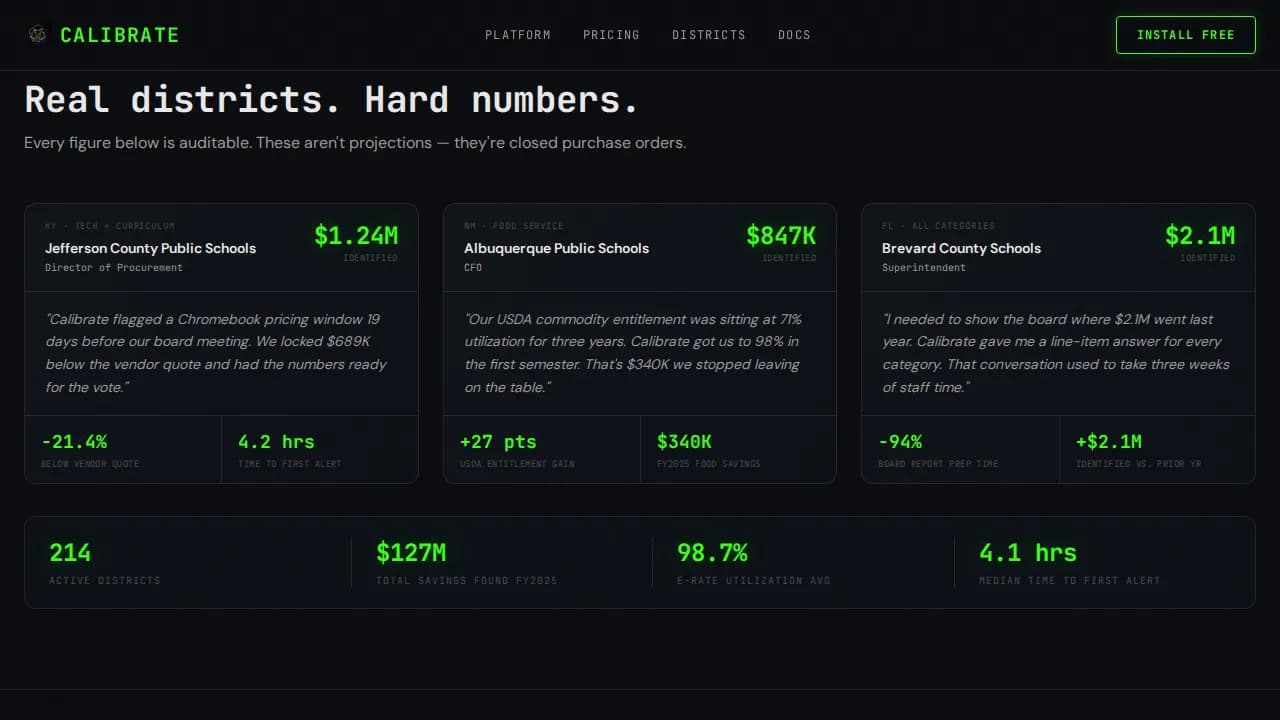 Optimize — Intelligent Procurement Platform Landing Page Template