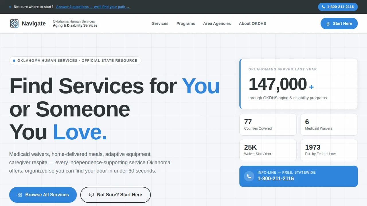 Senior & Disability Professional Website Template