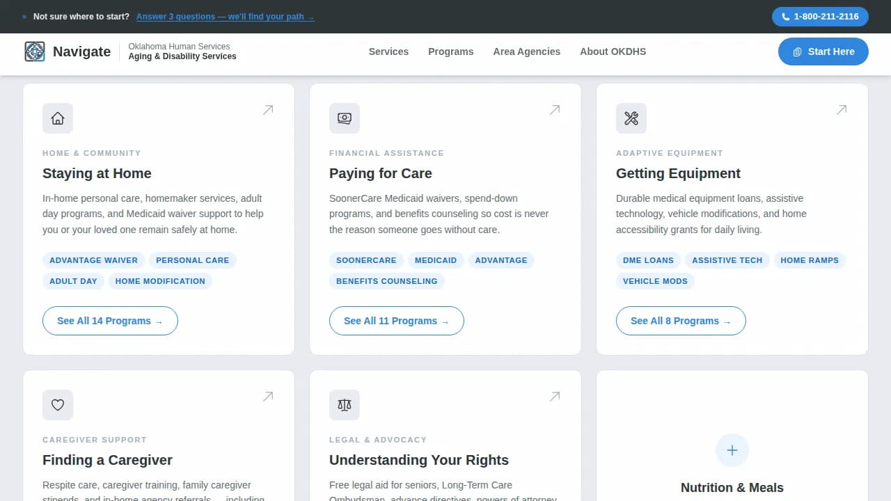 Senior & Disability Professional Website Template