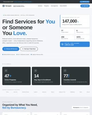 Senior & Disability Professional Website Template