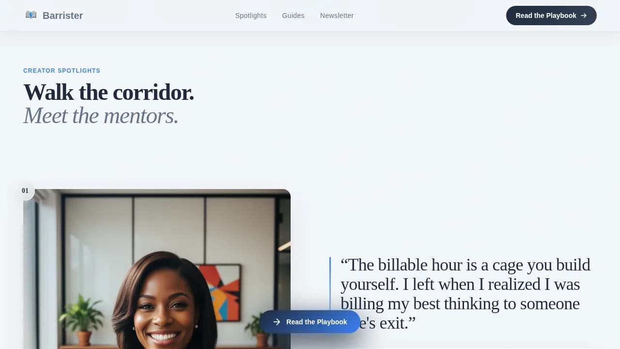 Lawyer Profile Careers Website Template