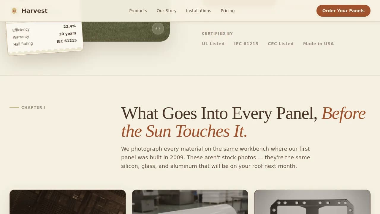 Solar & Wind Energy Pricing Website Template