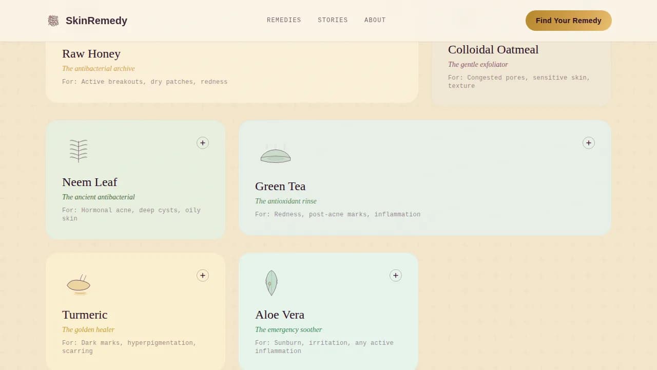 Pure — Botanical Acne-Skincare Landing Page Template
