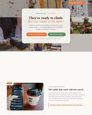 Kids Rock Climbing Professional Website Template