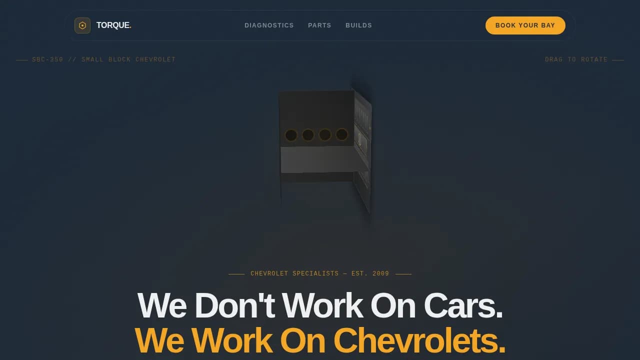 Prime — Expert Automotive Specialist Landing Page Template