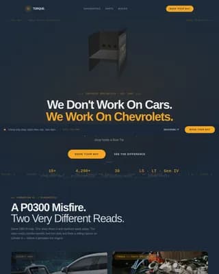 Prime — Expert Automotive Specialist Landing Page Template