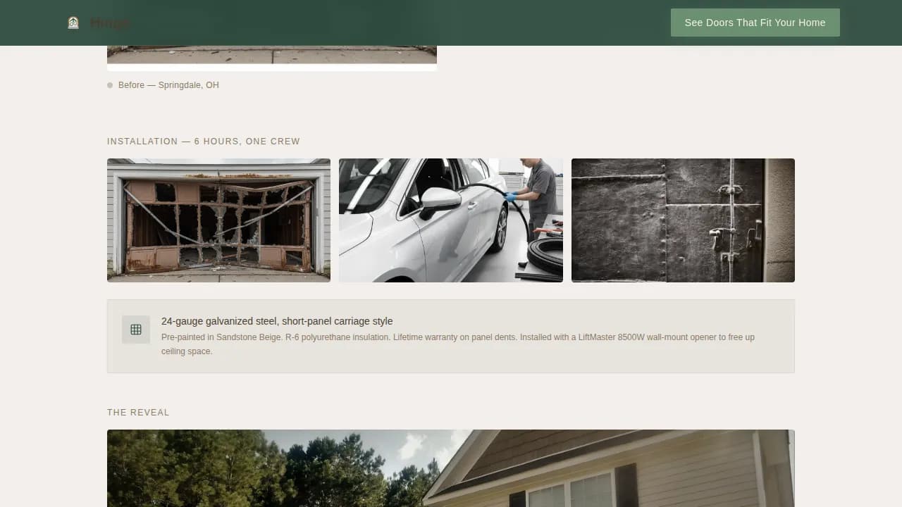 Secure — Professional Door Installation Landing Page Template