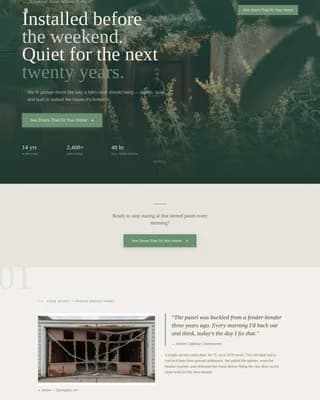 Secure — Professional Door Installation Landing Page Template