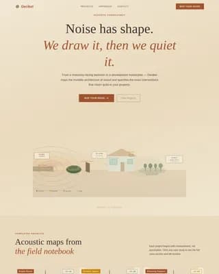 Decibel - Noise Mapping Consultancy Landing Page Template
