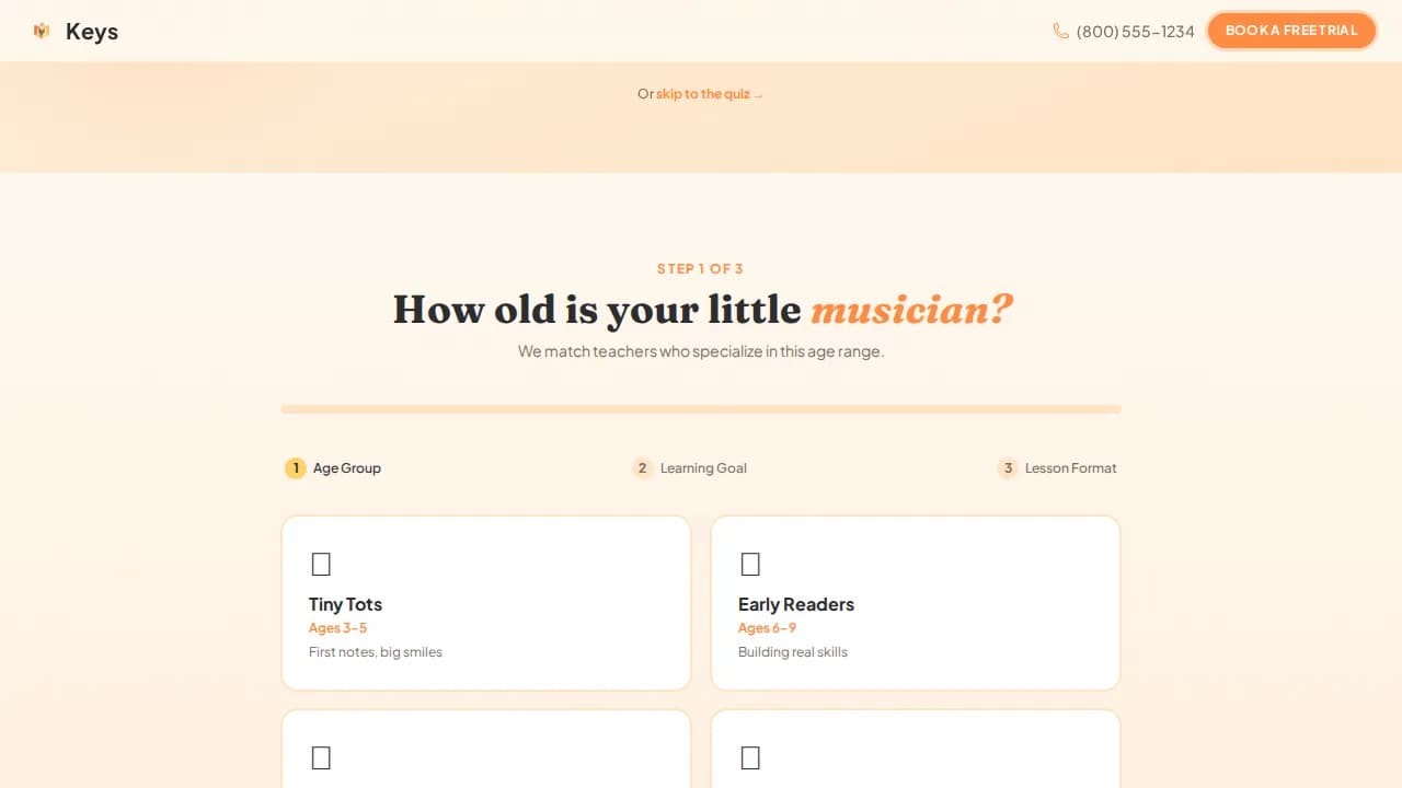 Maestro — Premium Music Instruction Landing Page Template