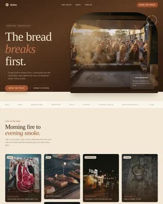 Sofra — Agrarian Balkan Cuisine Landing Page Template