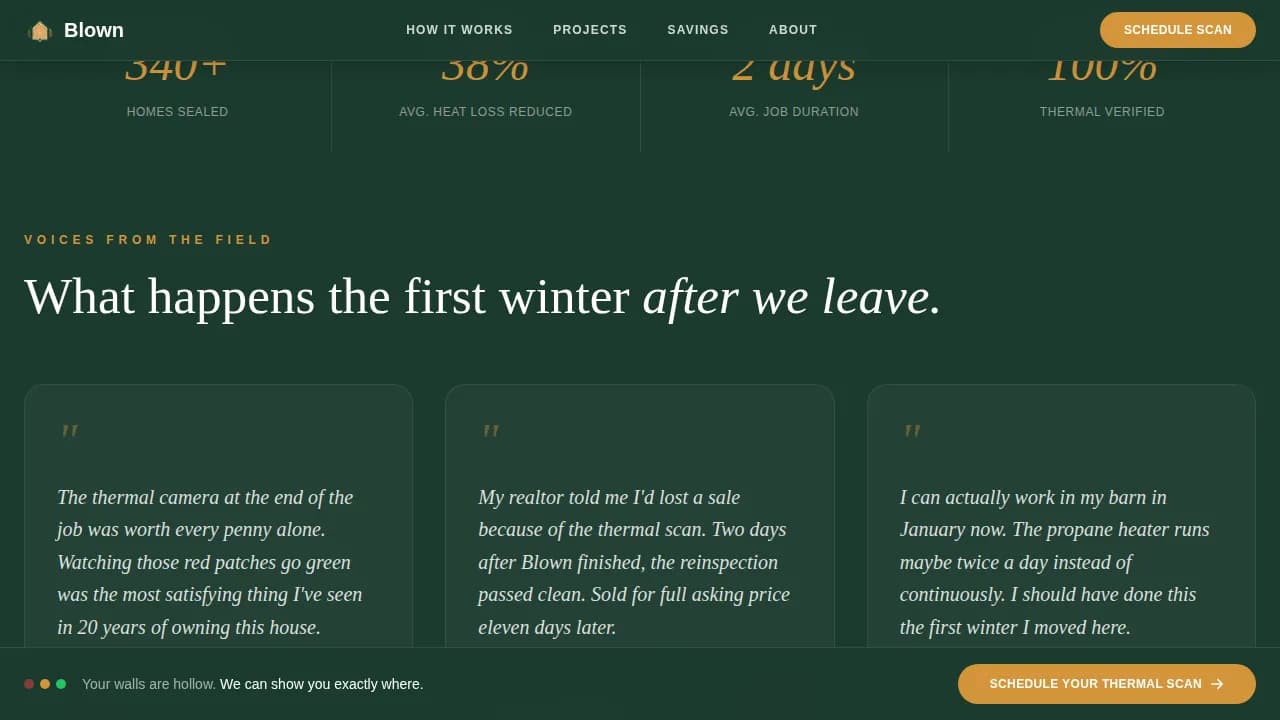 Insulate — Expert Thermal Service Landing Page Template