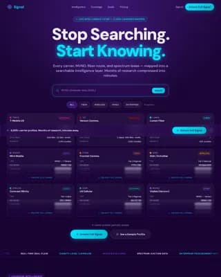 Beacon — Unlock Telecom Insights Landing Page Template