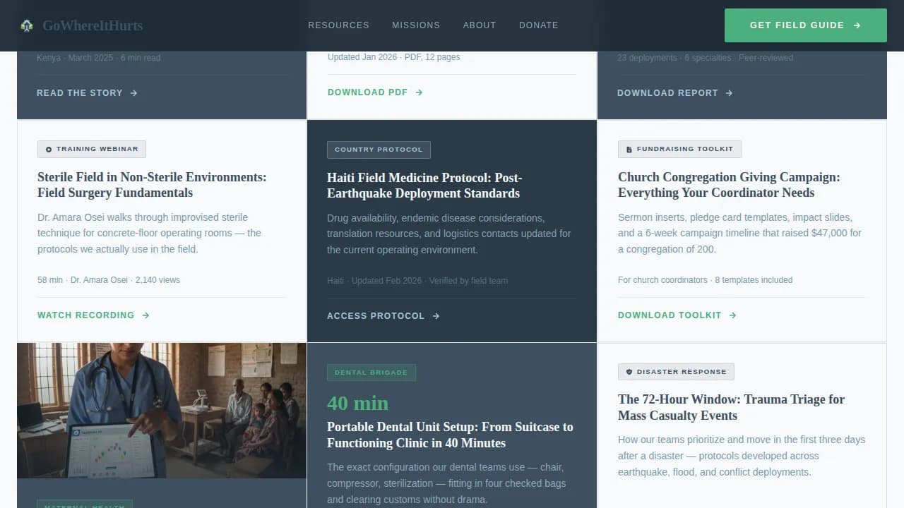 Catalyst — Urgent Medical Mission Landing Page Template