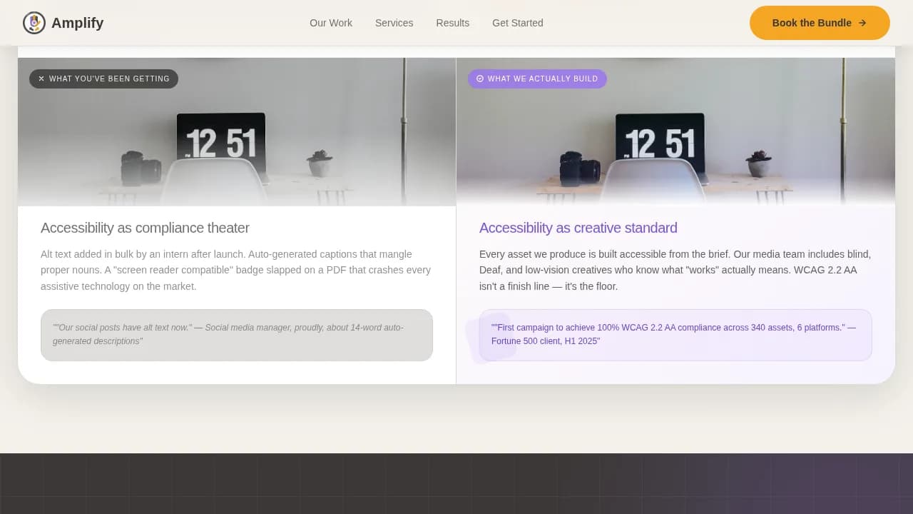 Elevate — Inclusive Marketing Agency Landing Page Template