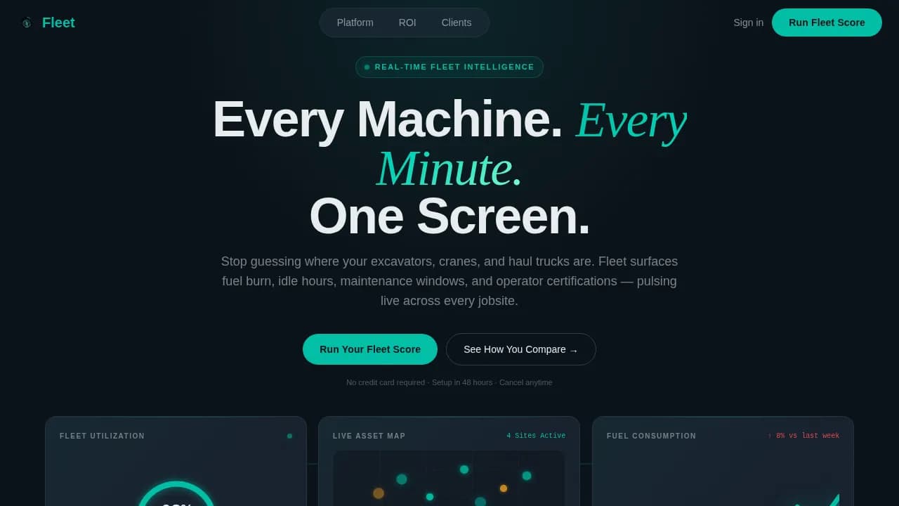 Orchestrate — Smart Construction Ops Landing Page Template