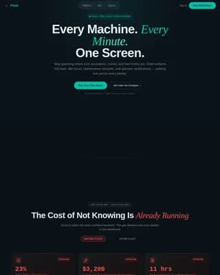 Orchestrate — Smart Construction Ops Landing Page Template