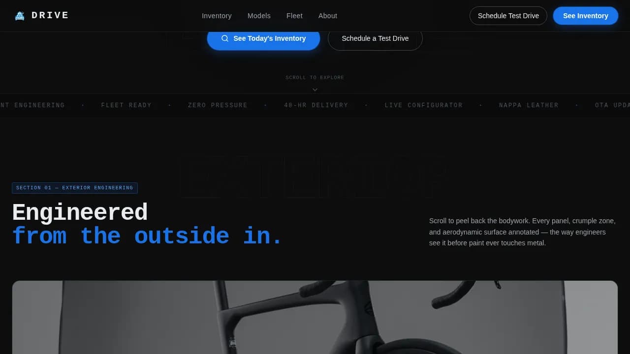 Accelerate — Precision Auto Dealership Landing Page Template