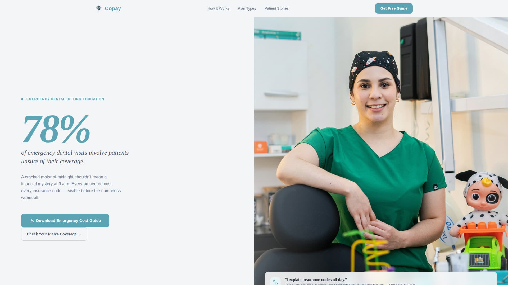 Emergency Dentist Education Website Template